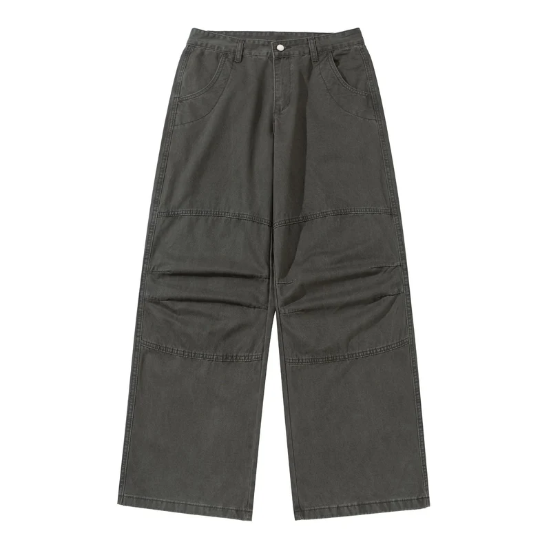 Damen Weite Cropped-Cargohose mit Kniepaneelen und aufgesetzten Taschen Nord Taschen