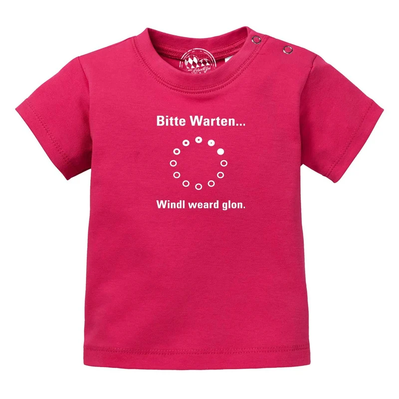 Baby T-Shirt "Bitte wartn…"