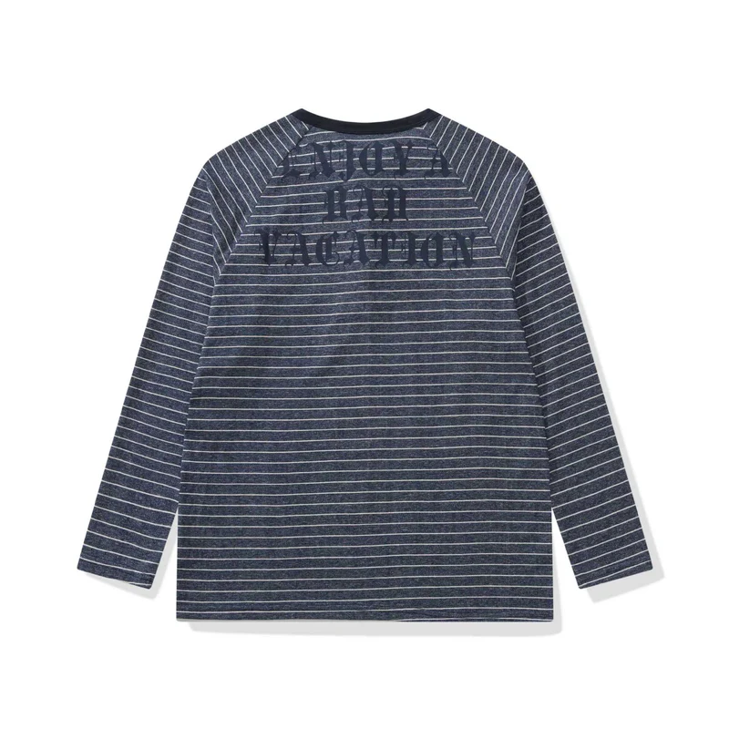 Herren Longsleeve-Henley mit Raglanärmeln und Knopfleiste Nord Taschen