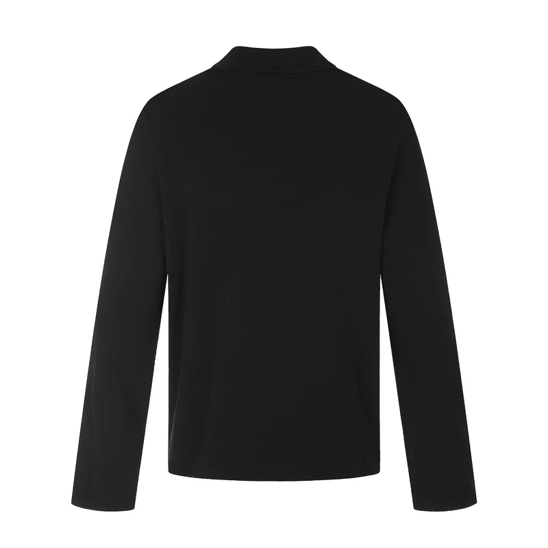 Herren Asymmetrische Hemdjacke mit Kentkragen und verdeckter Knopfleiste Nord Taschen