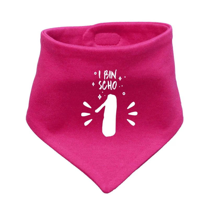 Babyhalstuch "I bin scho 1!"