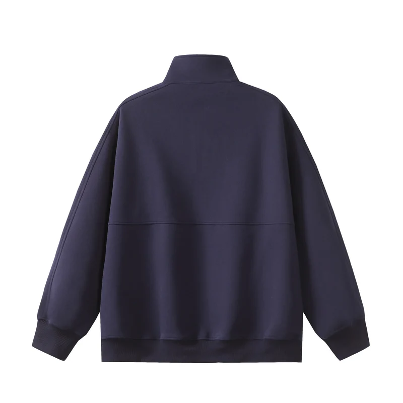 Herren Halbzip-Sweatshirt mit Stehkragen, Kängurutasche und Relaxed-Schnitt Nord Taschen