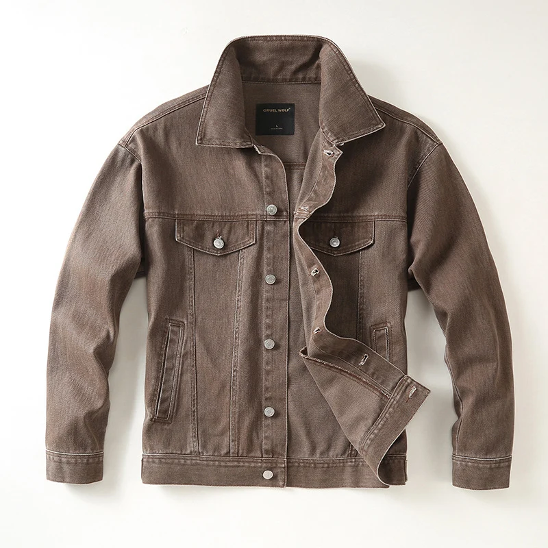 Herren Jeansjacke mit klassischem Schnitt und leichtem Vintage-Wash Nord Taschen