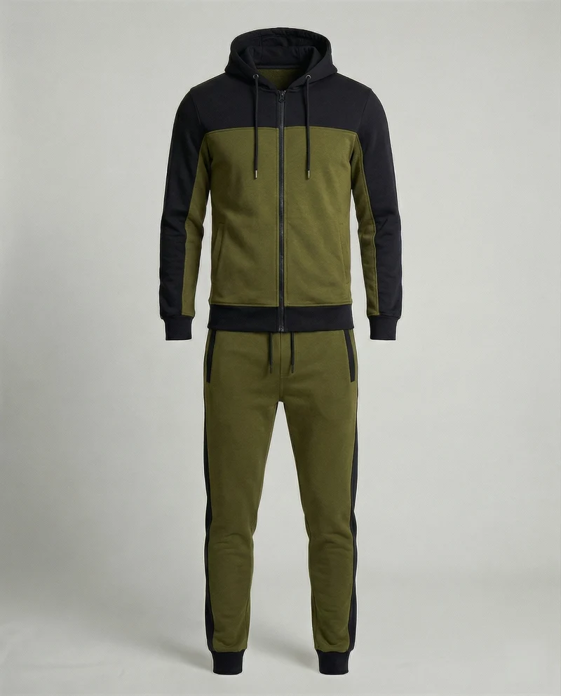 Herren Sportlicher Jogginganzug Slim Fit