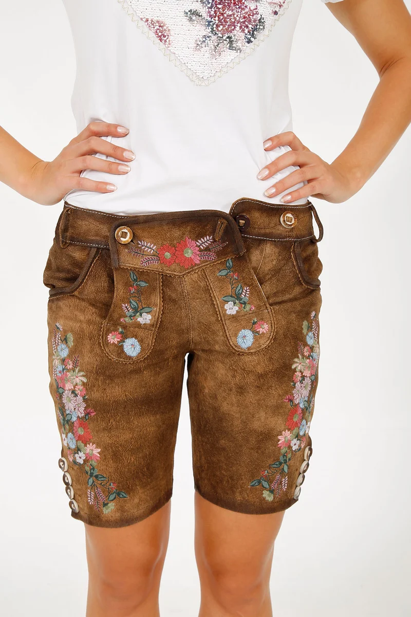 Damen Lederhose - SOLEA % - Krüger Madl - Bermuda - 035364-000-0007