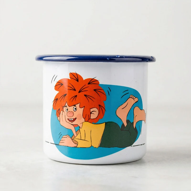 ®Pumuckl Emaille-Tasse "Schaumamoi"