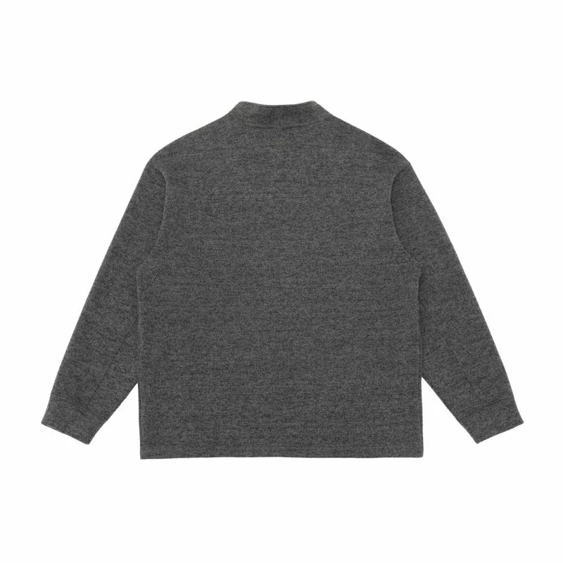 Herren Halbzip-Sweatshirt mit Stehkragen und Kontrastnaht Nord Taschen