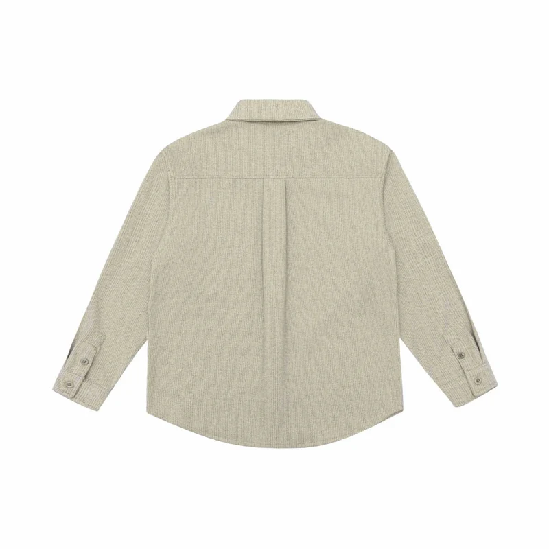 Herren Hemdjacke aus Wollmix mit Kentkragen und Brustpattentasche Nord Taschen