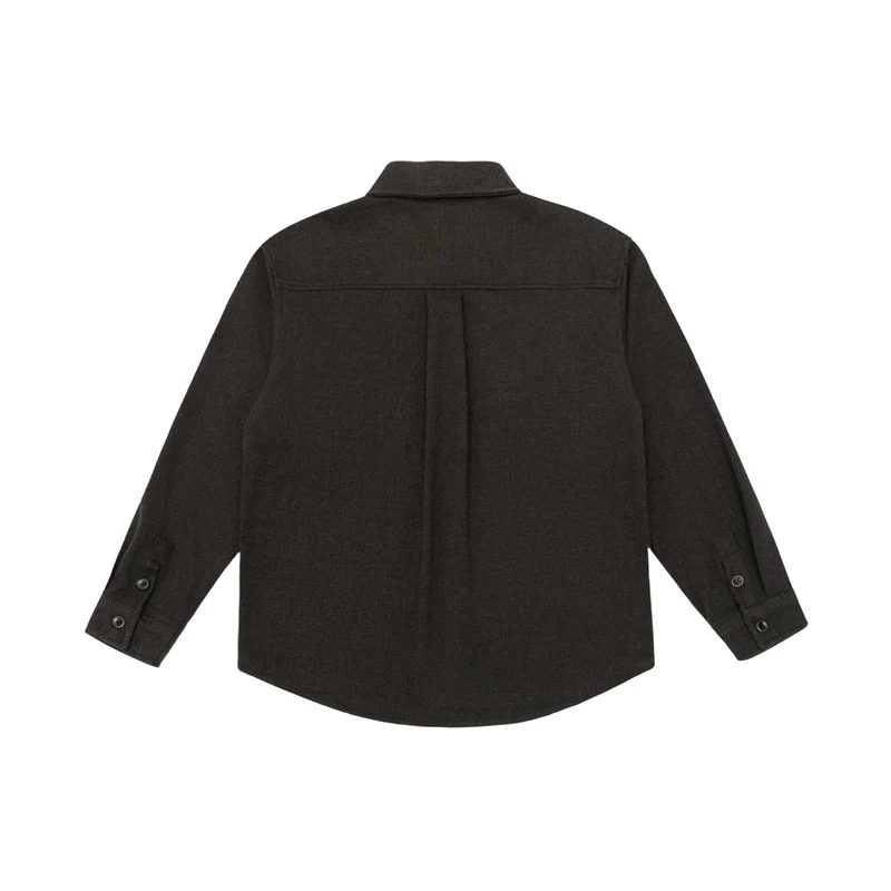 Herren Hemdjacke aus Wollmix mit Kentkragen und Brustpattentasche Nord Taschen
