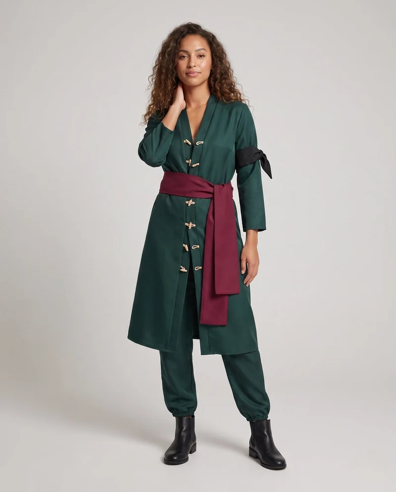 Damen Cosplay-Kostüm mit authentischen Accessoires Nord Taschen