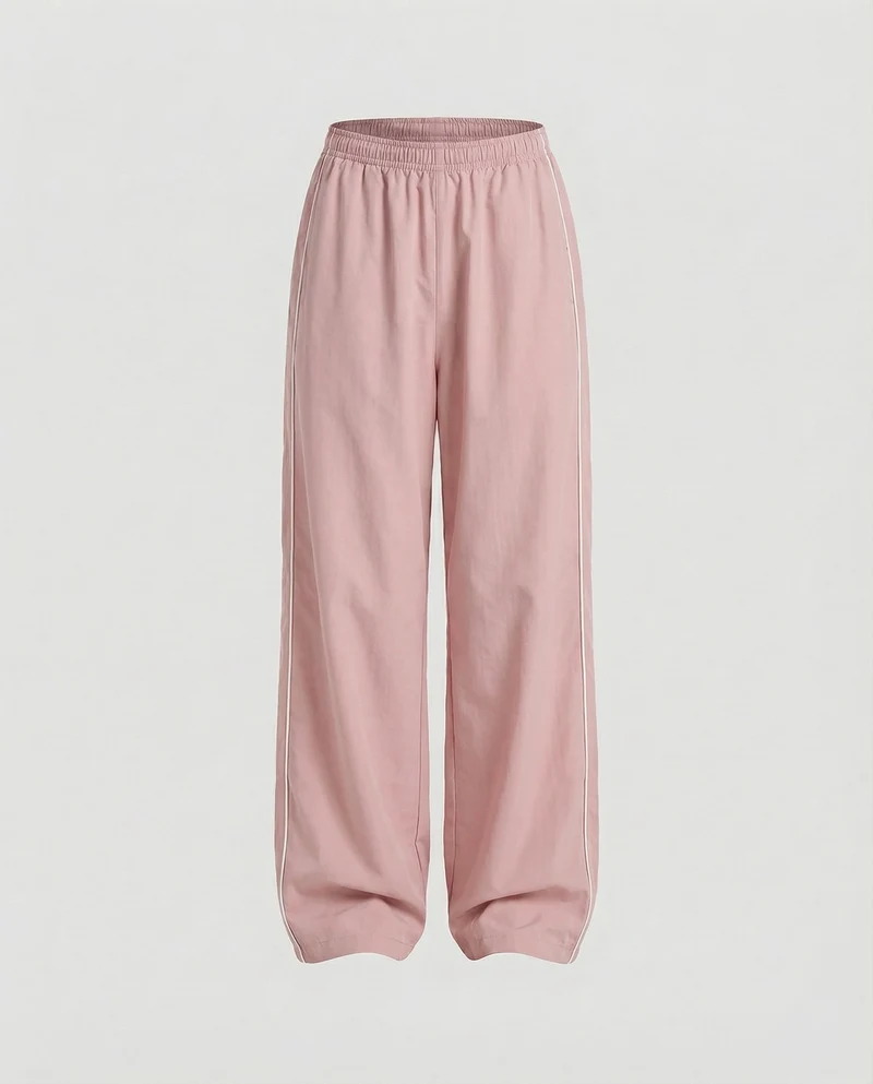 Damen extraweite Retro-Freizeithose mit Paspel