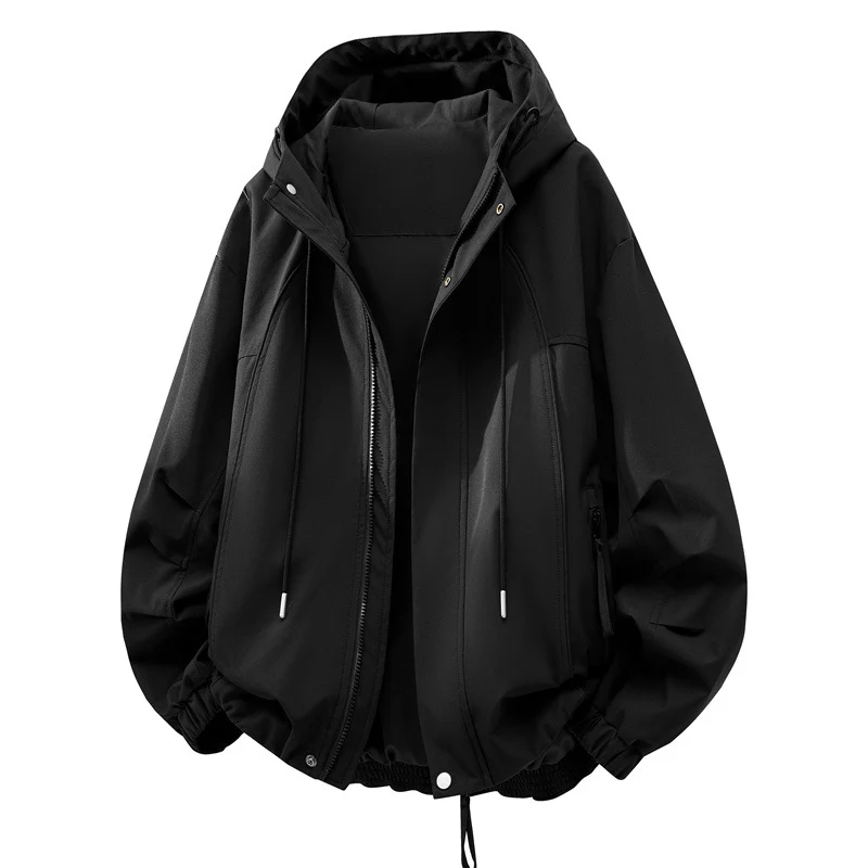 Unisex Oversize Regen- und Windjacke mit Kapuze, wasserabweisender Funktionsmembran Nord Taschen