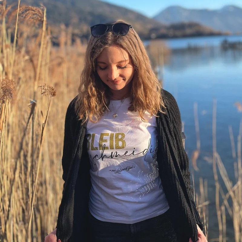 Damen T-Shirt "Bleib gschmeidig"