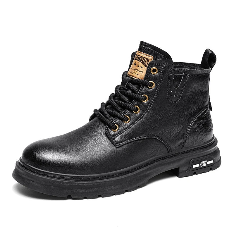 Herren robuste Lederstiefel - Arvani