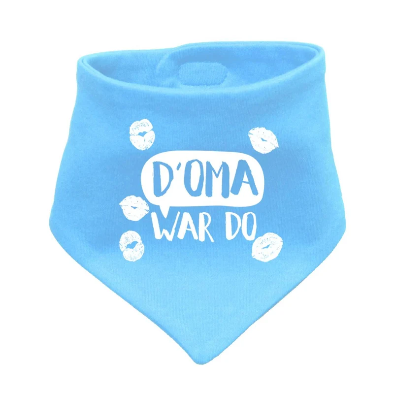 Bayerisches Babyhalstuch "D' Oma war do…"