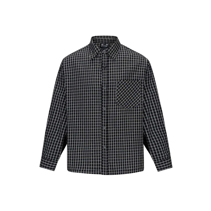 Herren Kariertes Flanellhemd im Overshirt‑Stil mit aufgesetzter Brusttasche Nord Taschen
