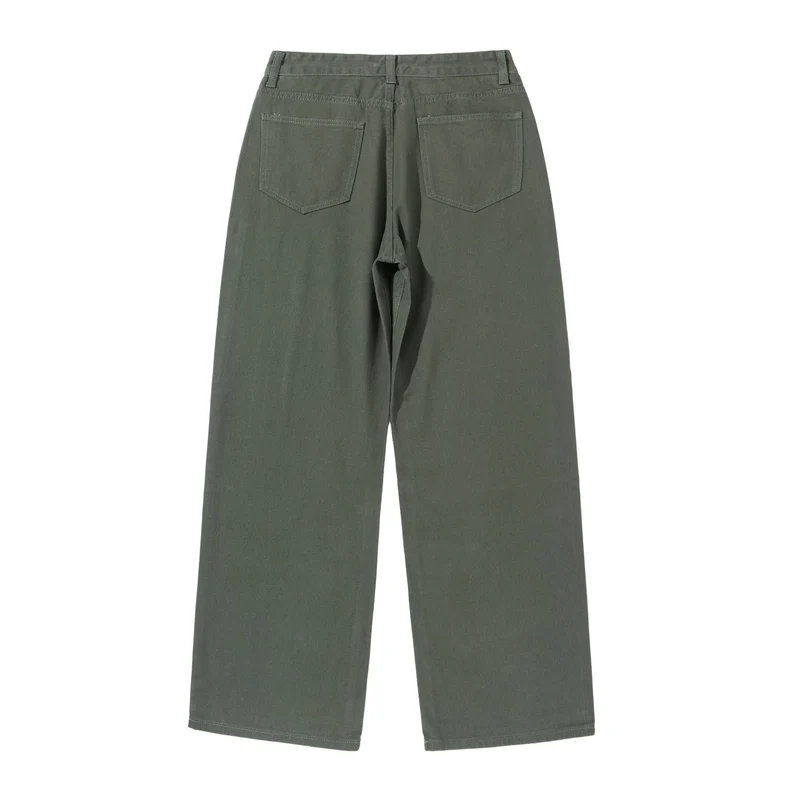 Damen Weite Cropped-Hose mit hohem Bund, geradem Bein und Five-Pocket-Design Nord Taschen