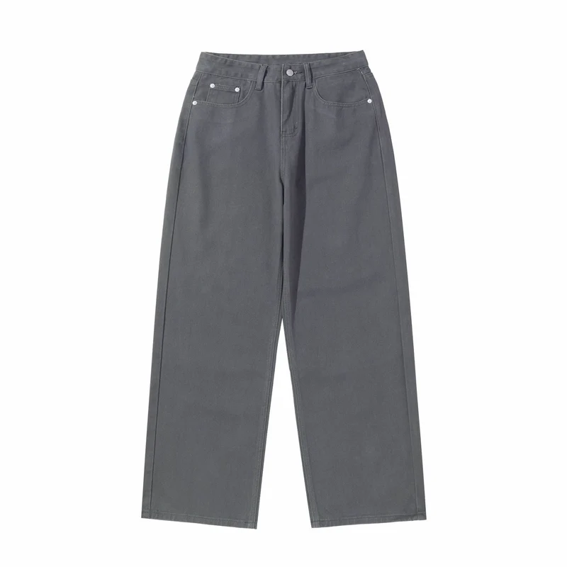 Damen Weite Cropped-Hose mit hohem Bund, geradem Bein und Five-Pocket-Design Nord Taschen