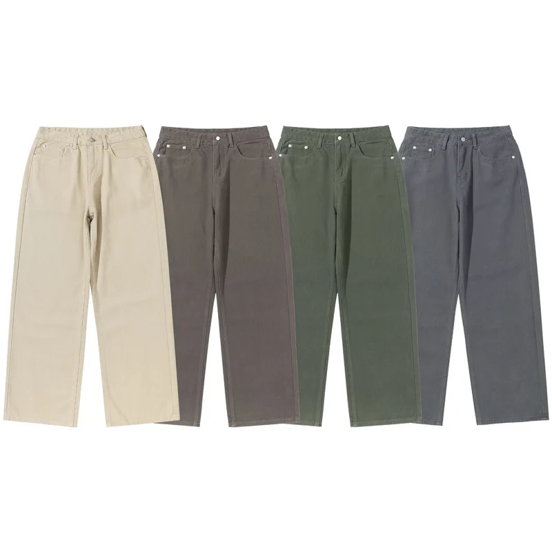 Damen Weite Cropped-Hose mit hohem Bund, geradem Bein und Five-Pocket-Design Nord Taschen