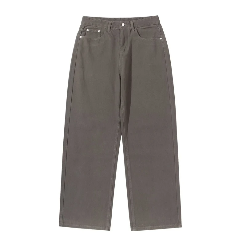 Damen Weite Cropped-Hose mit hohem Bund, geradem Bein und Five-Pocket-Design Nord Taschen