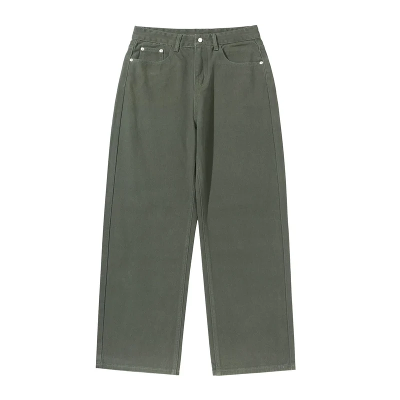 Damen Weite Cropped-Hose mit hohem Bund, geradem Bein und Five-Pocket-Design Nord Taschen