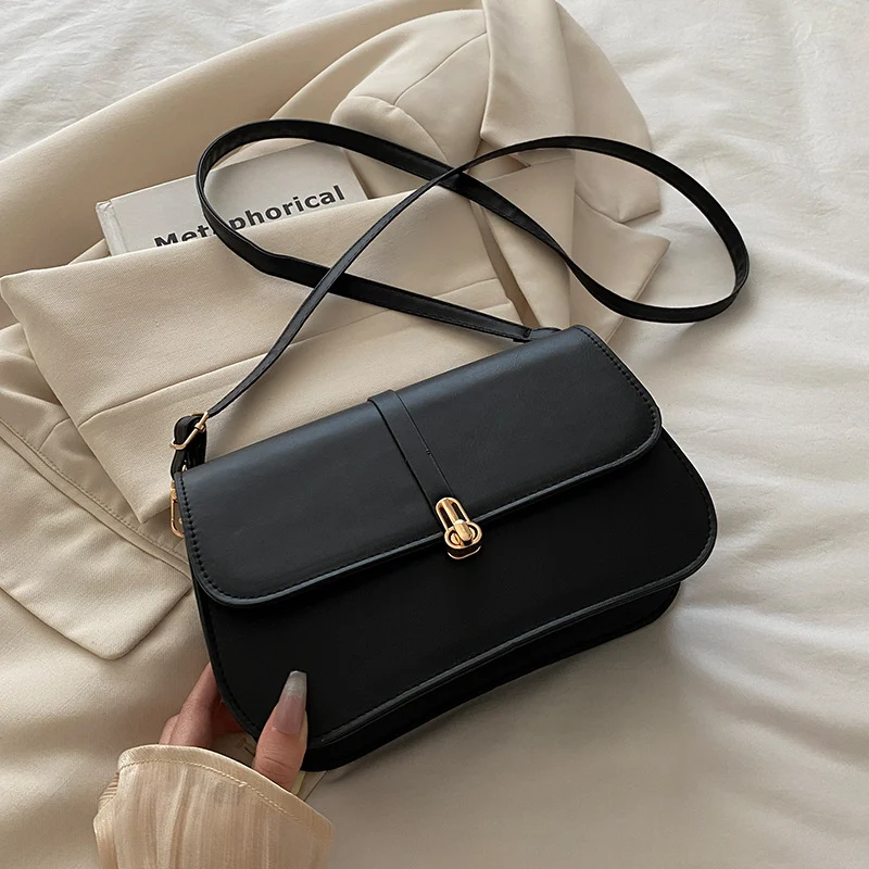 Damen elegante Umhängetasche mit hochwertiger Lederverarbeitung und edlem Verschluss Nord Taschen