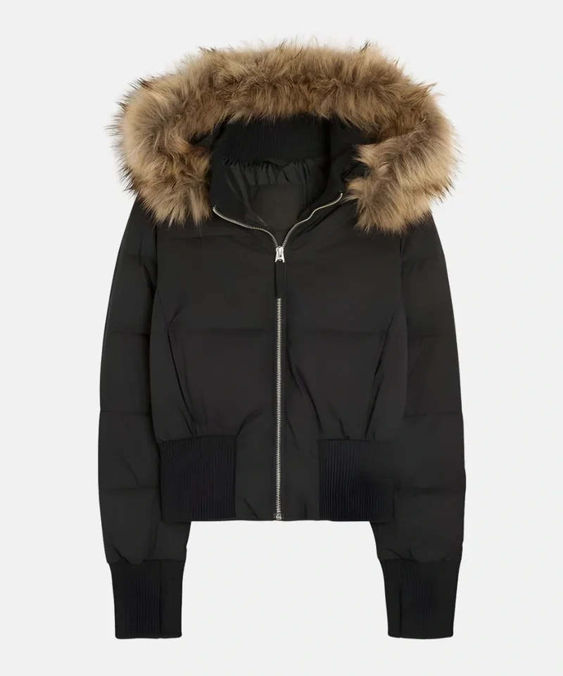 Damen Gesteppte Winterjacke mit Kapuze & Kunstfellbesatz | Avellé