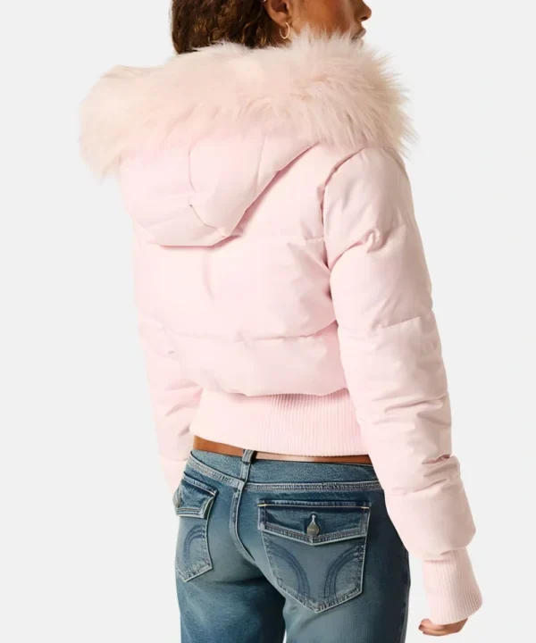 Damen Gesteppte Winterjacke mit Kapuze & Kunstfellbesatz | Avellé