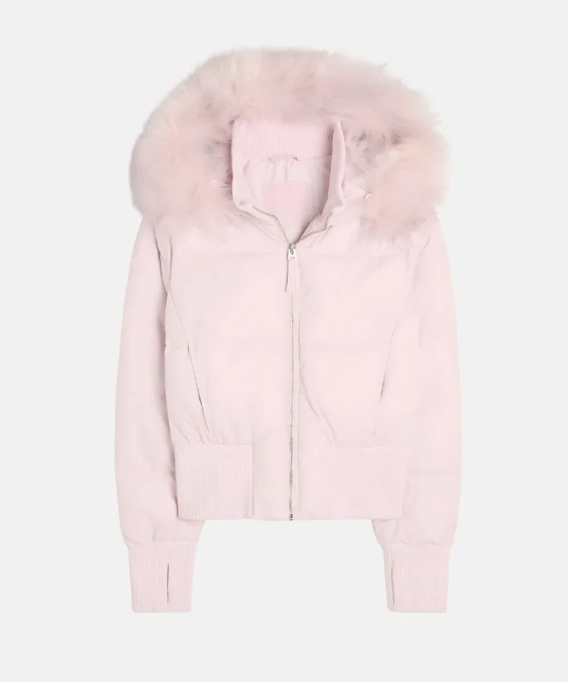 Damen Gesteppte Winterjacke mit Kapuze & Kunstfellbesatz | Avellé