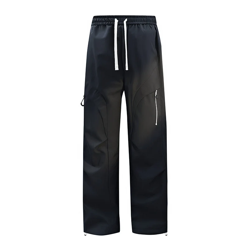 Unisex Wasserabweisende technische Cargo-Hose mit weitem Bein, Reißverschlusstaschen und Kordelzug Nord Taschen