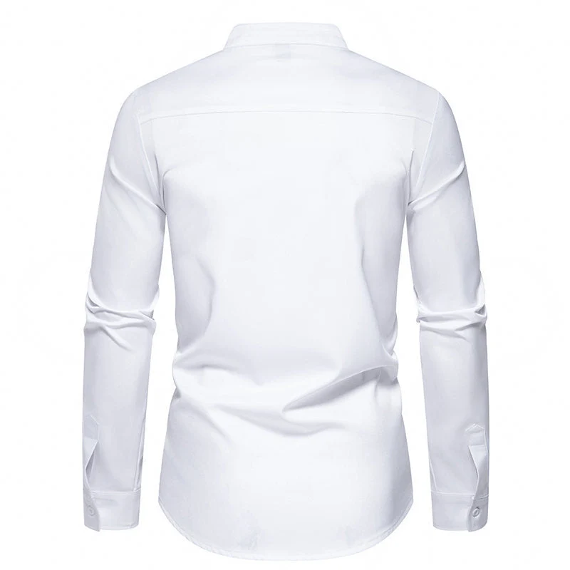 Herren Designer Hemd mit asymmetrischem Farbblock