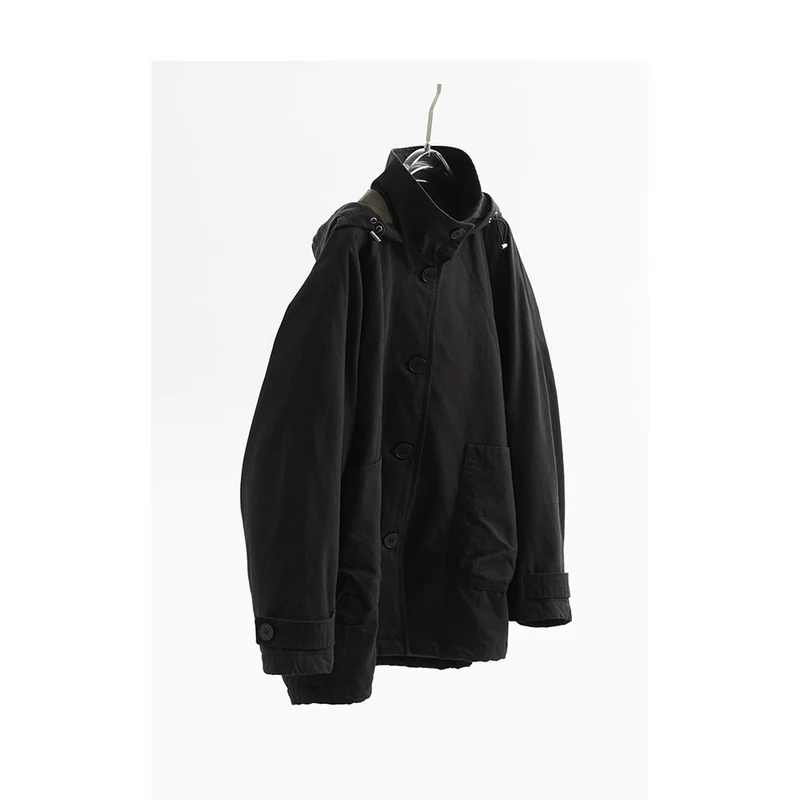 Damen Modische Übergangsjacke mit abnehmbarer Kapuze Nord Taschen