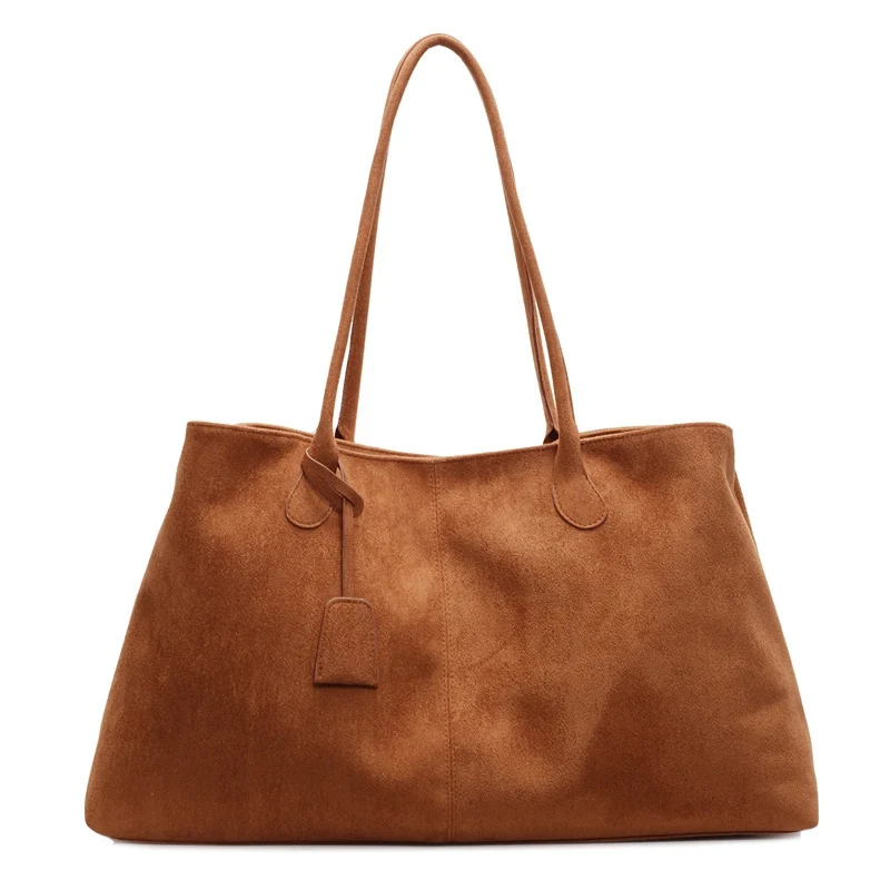 Damen elegante Shopper-Tasche aus hochwertigem Wildleder Vittorelli