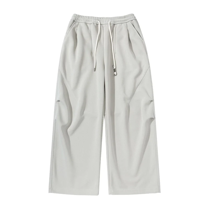 Damen Weite Cropped-Jogginghose aus French-Terry mit hohem Elastikbund, Kordelzug und Eingrifftaschen Nord Taschen