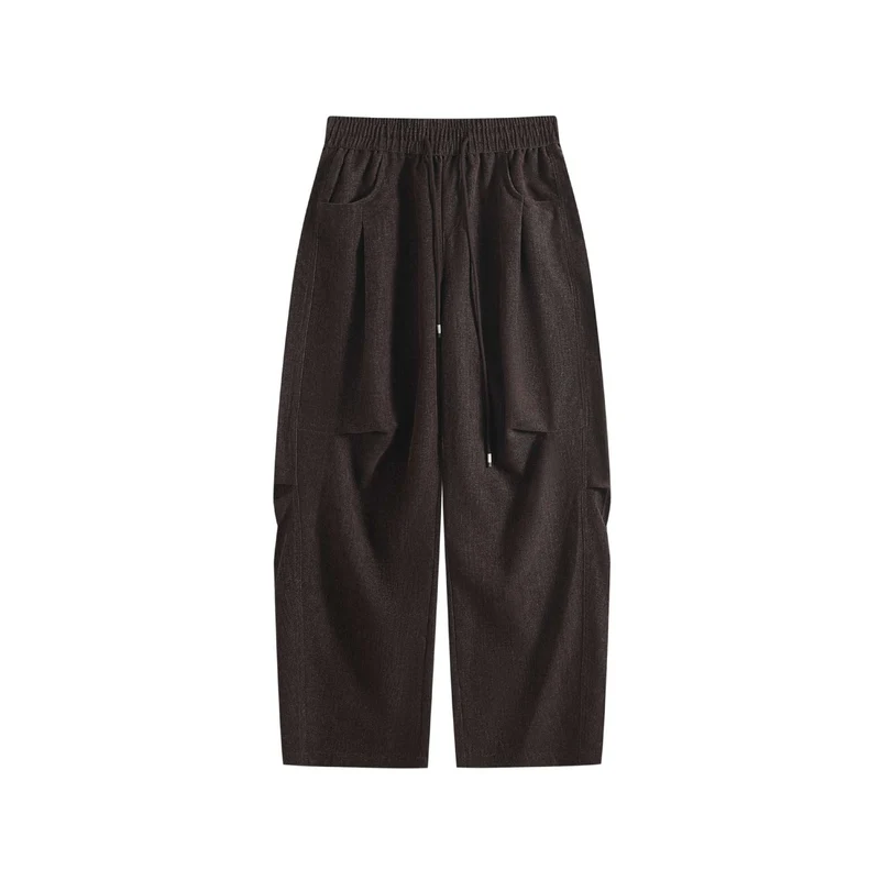 Damen Weite Cropped Komfort‑Cargohose mit elastischem Kordelbund und aufgesetzten Taschen Nord Taschen