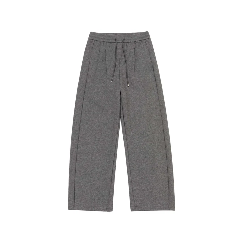 Damen Weite Cropped-Sweathose mit elastischem Bund und Abgesteppter Mittelnaht Nord Taschen