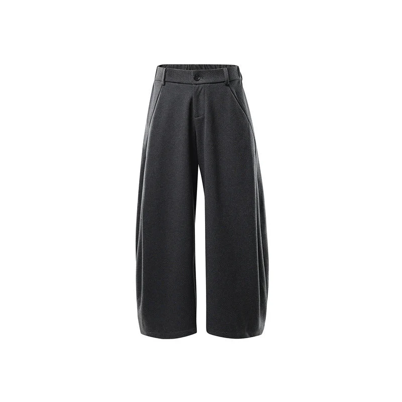 Damen Weite Culotte-Hose aus formstabilem Ponte mit hoher Taille und verdecktem Komfortbund Nord Taschen