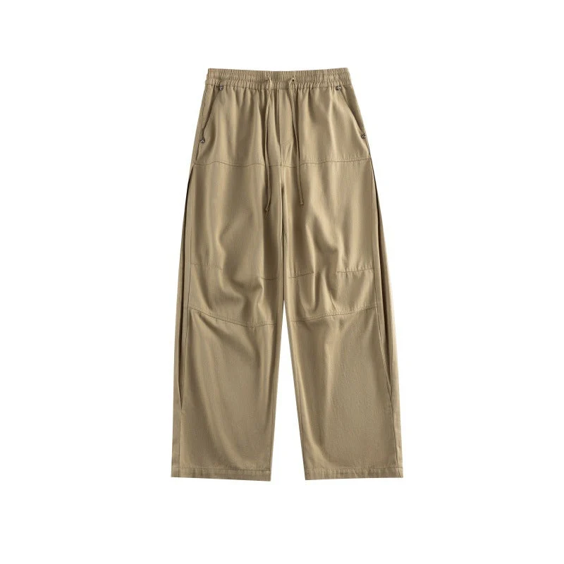 Damen Weite Culotte-Hose im Utility-Stil mit elastischem Bund, Tunnelzug und aufgesetzten Taschen Nord Taschen