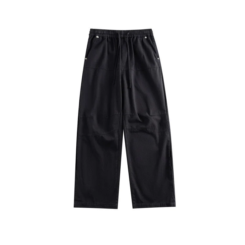 Damen Weite Culotte-Hose im Utility-Stil mit elastischem Bund, Tunnelzug und aufgesetzten Taschen Nord Taschen