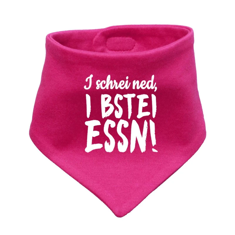Bayerisches Babyhalstuch "I bstei Essn…"