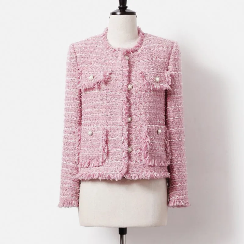 Jacke Aus Größem Tweed Herbst/Winter Socialite Quastendesign - Vittorelli