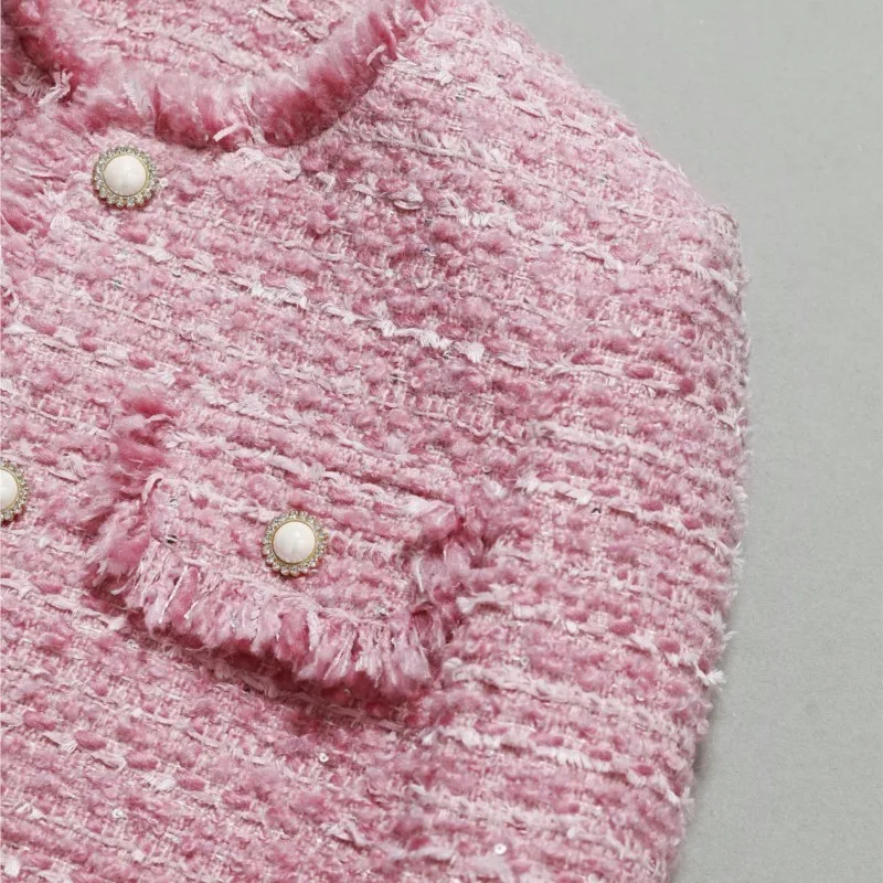 Jacke Aus Größem Tweed Herbst/Winter Socialite Quastendesign - Vittorelli