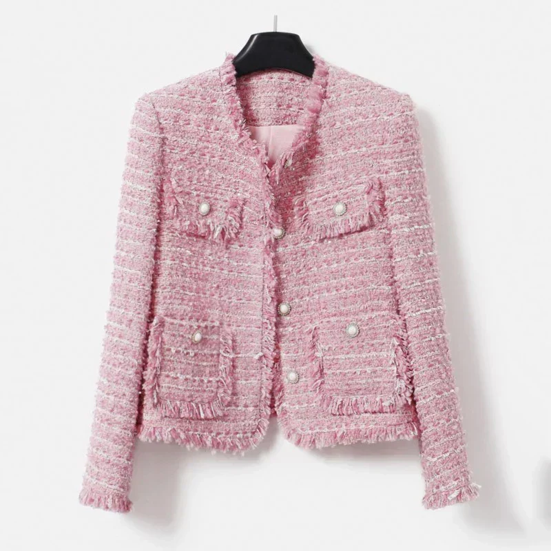 Jacke Aus Größem Tweed Herbst/Winter Socialite Quastendesign - Vittorelli