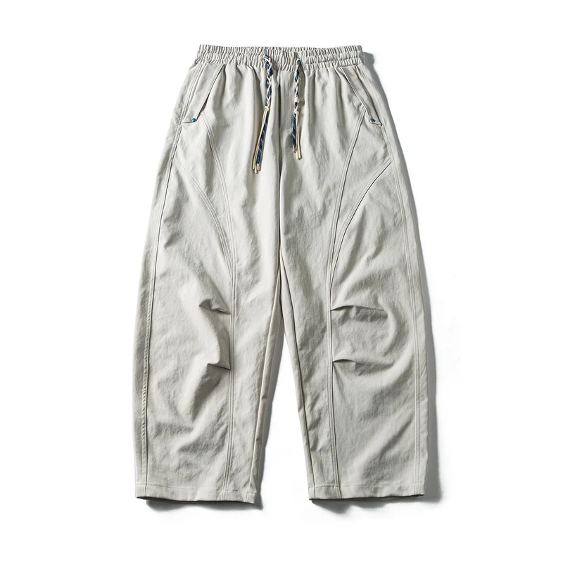 Herren konisch zulaufende Utility-Hose mit elastischem Bund und Kordelzug Nord Taschen