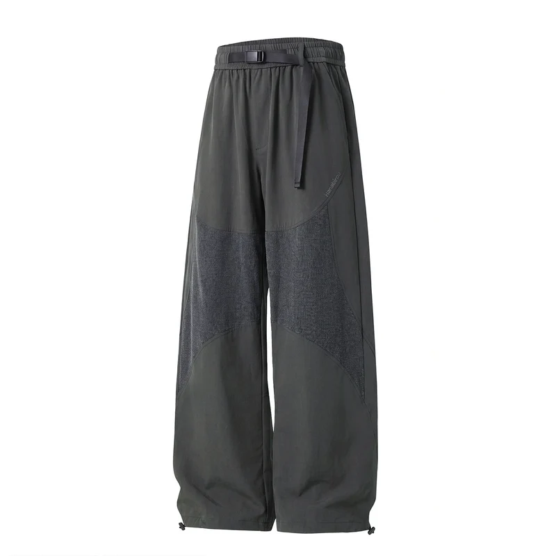 Damen Weite High‑Waist Utility‑Hose mit Einsätzen, verstellbarem Gummibund und Tunnelzugsaum Nord Taschen