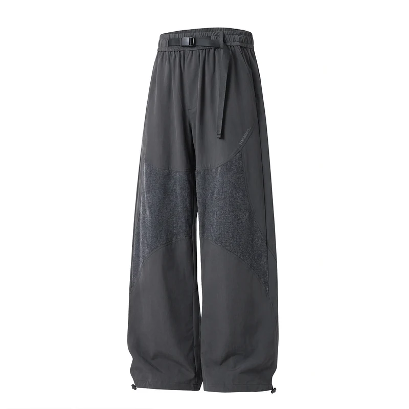 Damen Weite High‑Waist Utility‑Hose mit Einsätzen, verstellbarem Gummibund und Tunnelzugsaum Nord Taschen