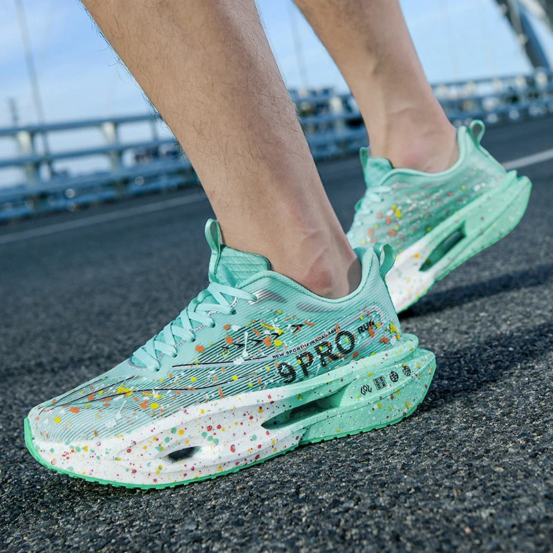 Damen Leuchtende Lauf-Sneaker mit atmungsaktivem Obermaterial und stoßdämpfender Sohle