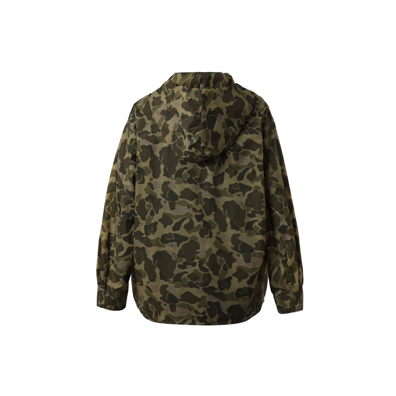 Herren Camouflage-Kapuzenshirt im Oversized-Utility-Stil Nord Taschen