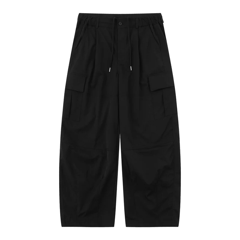 Herren Cargo-Caprihose mit elastischem Bund, Tunnelzug und Utility‑Taschen Nord Taschen
