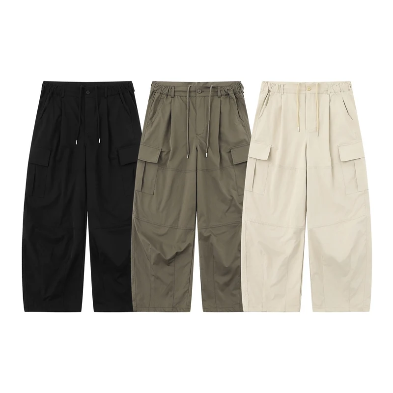 Herren Cargo-Caprihose mit elastischem Bund, Tunnelzug und Utility‑Taschen Nord Taschen